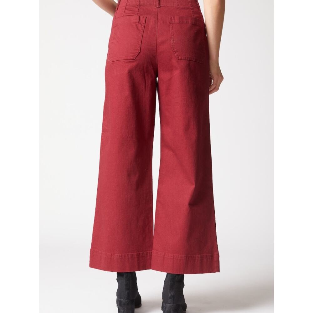 NWT - Habitat Stretch Denim Wide Ankle Jean - Size 16 - Picture 3 of 7